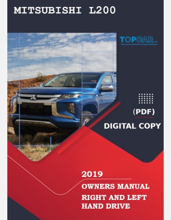 mitsubishi l200 2019 owners manual
